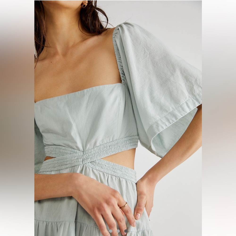 NWT Free People Cross Of Sunlight Mini Dress (M) - Picture 10 of 16